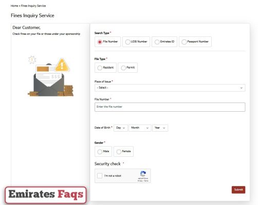 How to Check Emirates ID Fines online