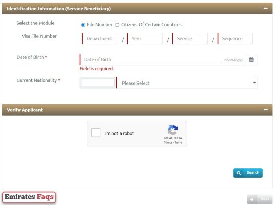 How to Check Overstay Fine in UAE by File Number via ICP website