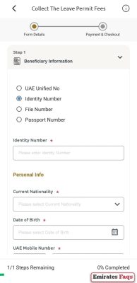 How to Check Overstay Fine in UAE by Identity Number via ICP app