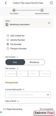 How to Pay UAE Overstay Fines by File Number via ICP app