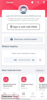 How to check absconding status in UAE via MOHRE app