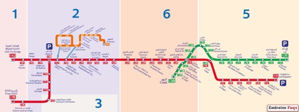 Dubai Metro Map