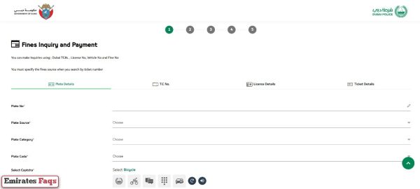 How to Check Traffic Fines in Dubai by Plate Details online