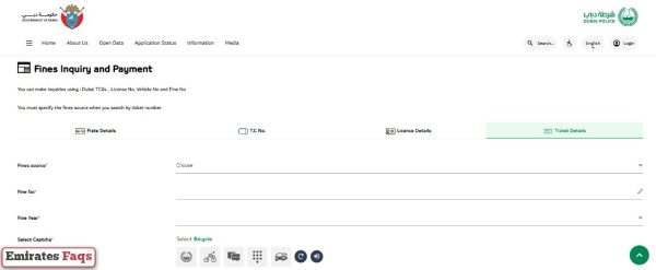 How to Check Traffic Fines in Dubai by Ticket Details online