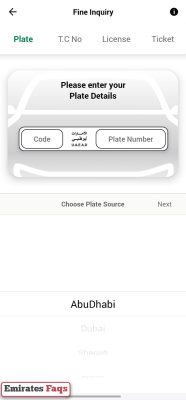 How to pay Traffic Fines in Dubai by Plate Details via app