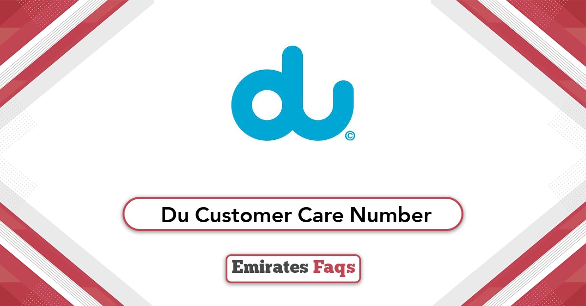 Du Customer Care Number 24 Hours