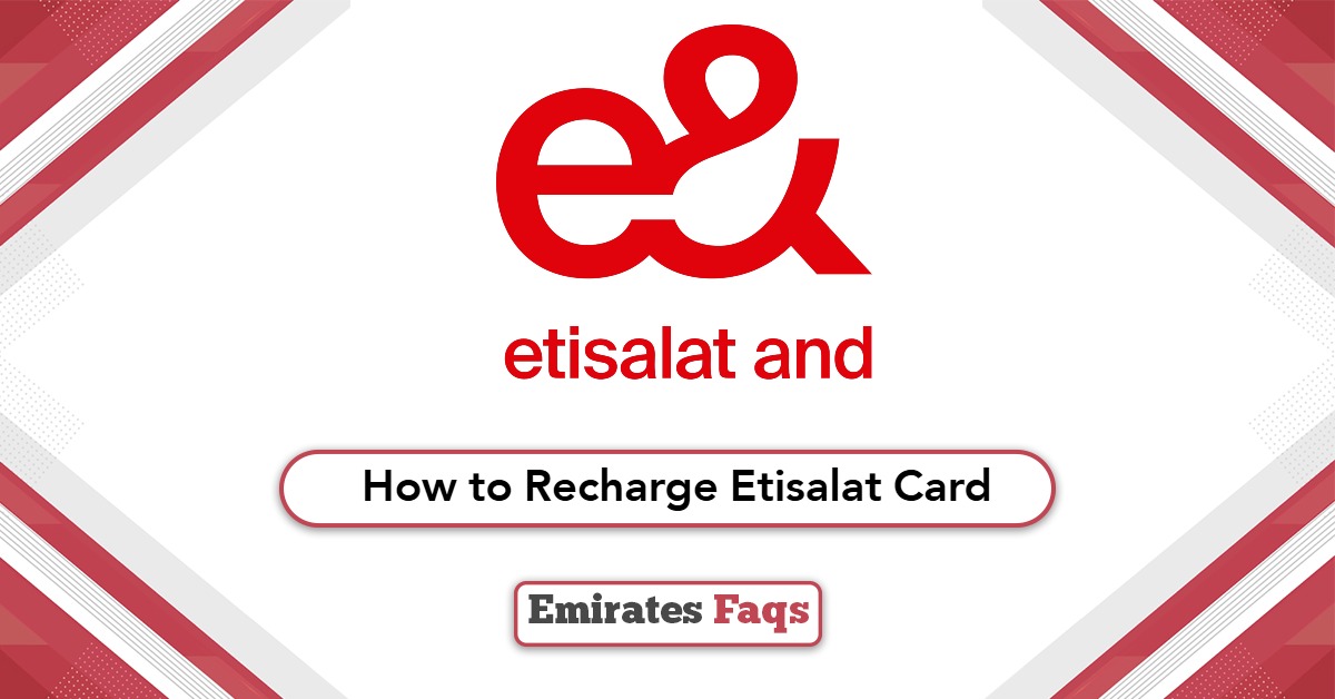 How to Recharge Etisalat Card?